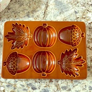 Crate & Barrel fall ceramic baking dish